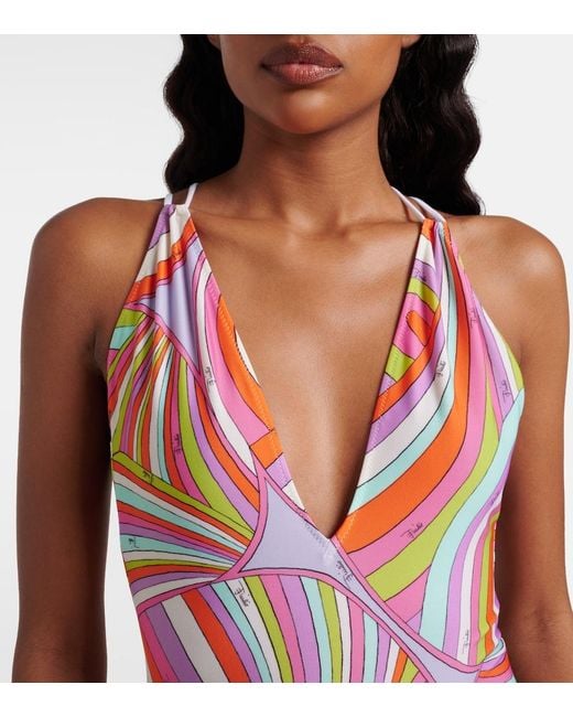 Emilio Pucci Red Iride Swimsuit