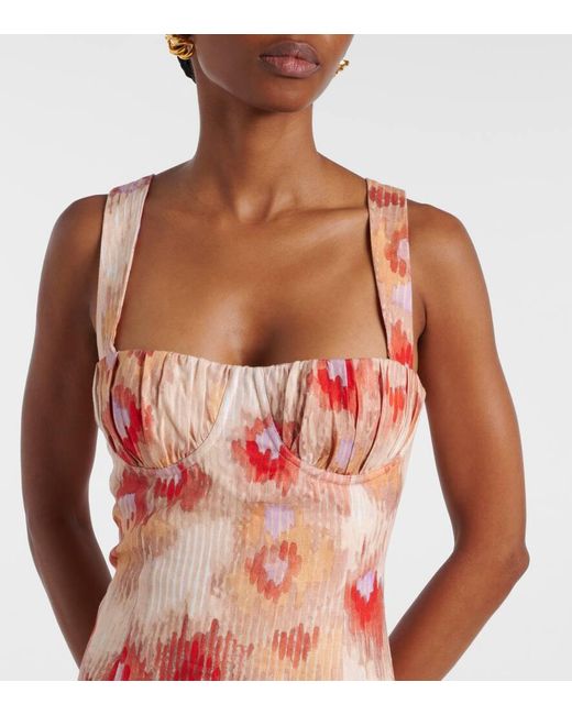 SIR. Bettina Printed Linen Maxi Dress in Orange | Lyst UK SIR. Bettina Printed Linen Maxi Dress in Orange | Lyst UK