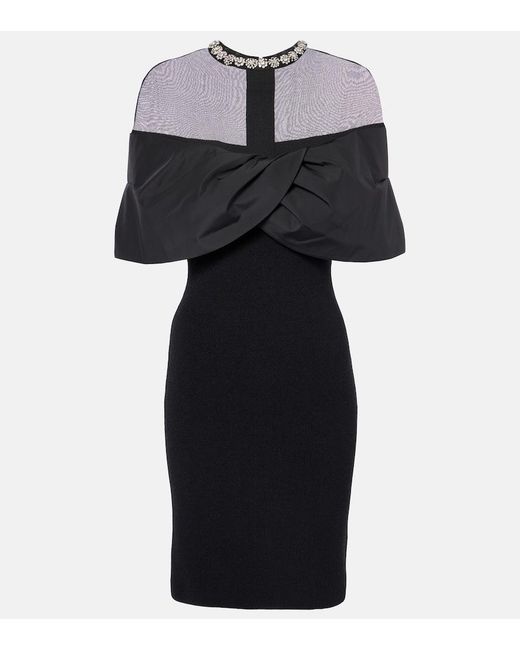 Rebecca Vallance Black Maeve Mesh Minidress