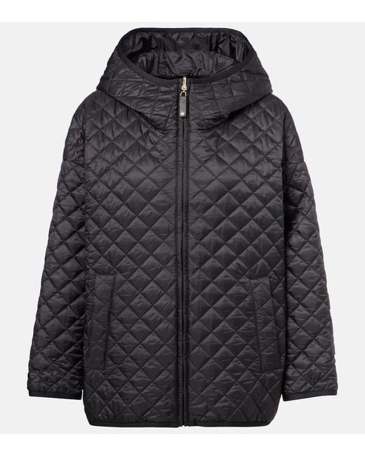 Max Mara Black The Cube Wattierte Jacke Leo