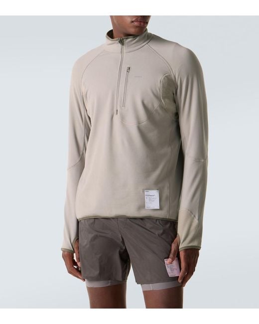 Satisfy Gray Ghostfleece Half-Zip Top for men
