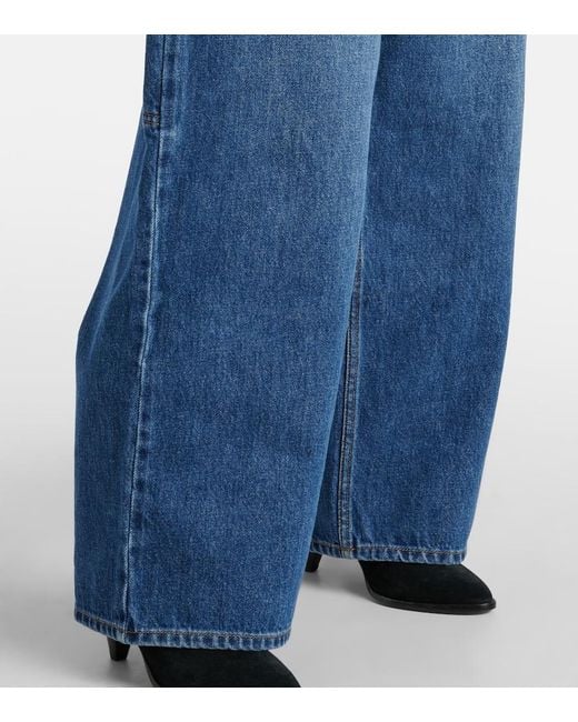 Isabel Marant Blue Solene Cargo Jeans