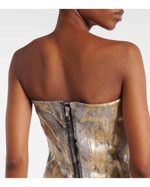 Rick Owens Gray Denim Bustier