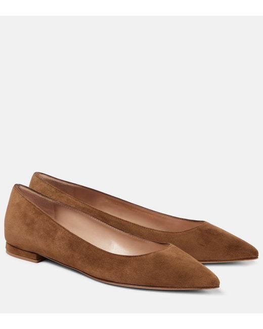 Ballerine Gianvito di Gianvito Rossi in Brown