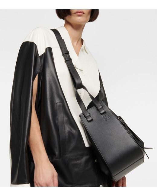 Loewe Black Hammock Small Leather Top-Handle Bag