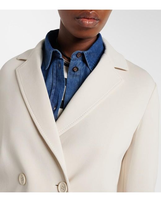 Max Mara Natural Max Mara Badia Cotton-Blend Jersey Blazer
