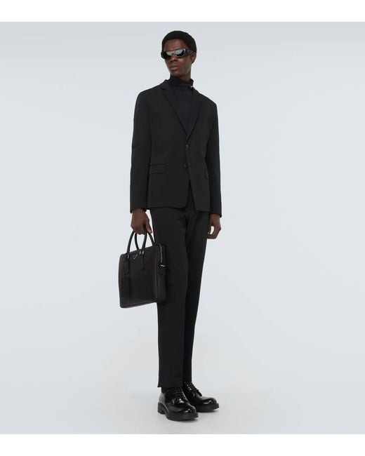 Prada Aktentasche aus Saffiano-Leder in Black für Herren