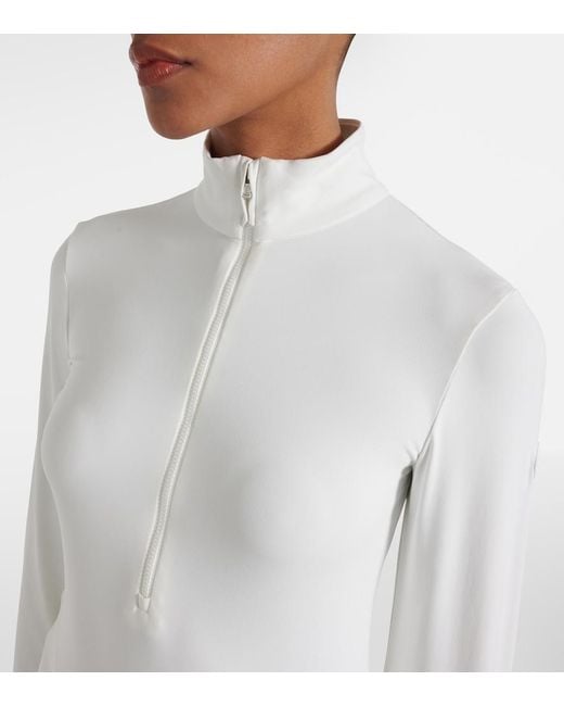 Fusalp White Logo Half-zip Ski Top