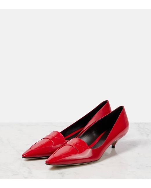 The Row Red Pumps Viv Aus Leder