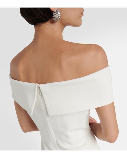 Robe De Mariee Fiandra A Encolure Bardot Max Mara en coloris White