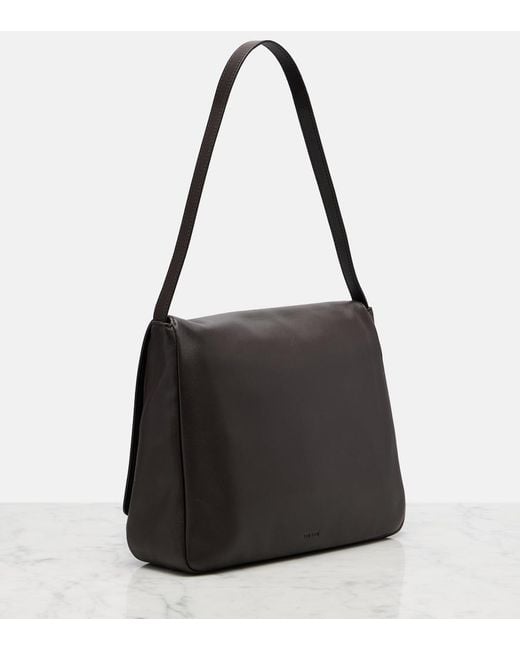 The Row Black Nuance Two Leather Shoulder Bag