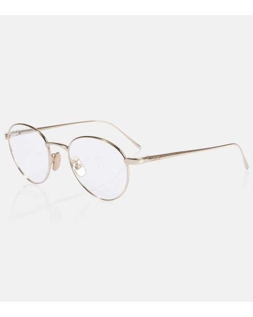Loewe Metallic Schmale Runde Brille