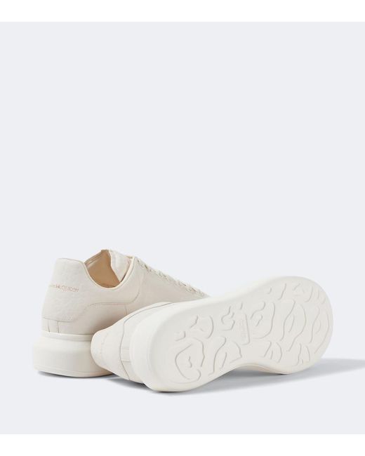 McQueen White Oversized Leather Sneakers for men