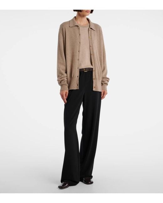 The Row Natural Lillia Cashmere Cardigan