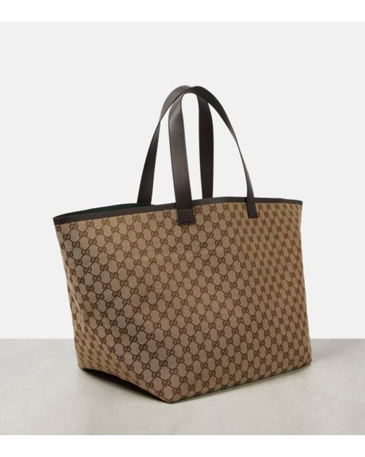 Gucci Brown Totissima Gg Canvas Large Tote Bag