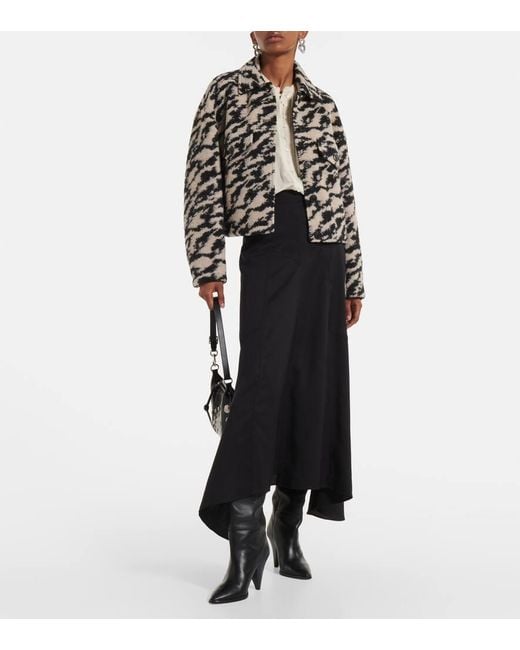 Isabel Marant Multicolor Ferida Printed Wool-Blend Jacket