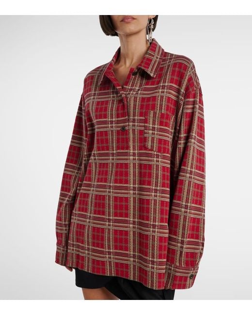 Isabel Marant Red Hemd Brunagd Aus Baumwolle