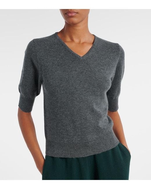 Extreme Cashmere Gray Mel Cashmere Top