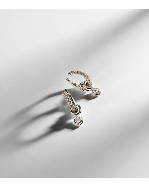 Spinelli Kilcollin White Zahra Sterling Earrings With Diamonds