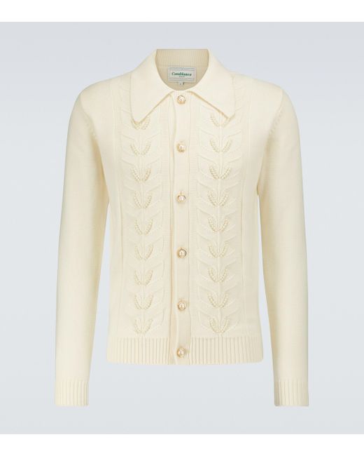 white embellished cardigan