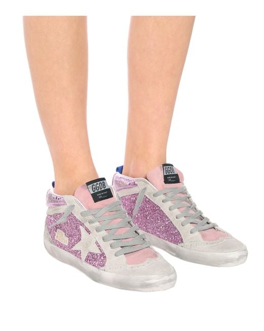Golden goose mid star pink glitter new arrivals