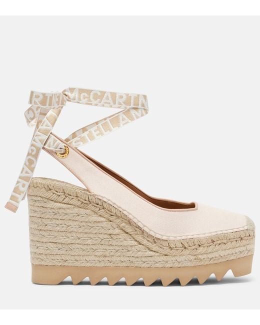 Stella McCartney Natural Gaia Espadrille Wedges