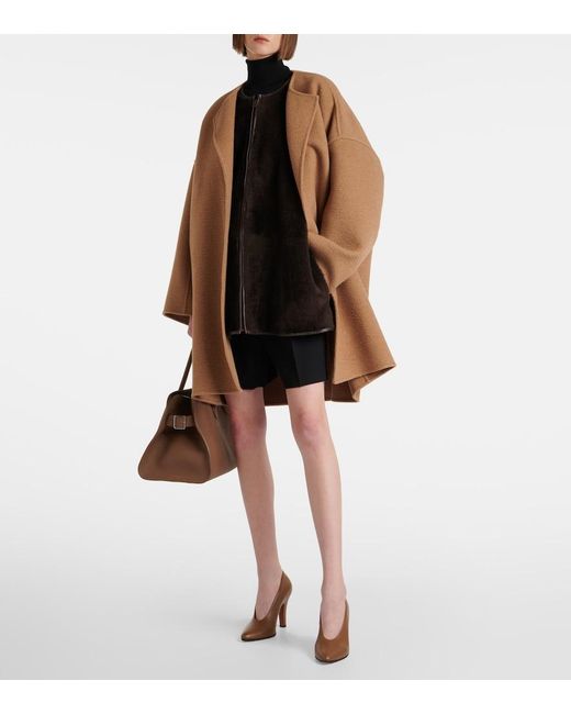 The Row Brown Prudens Leather Pumps