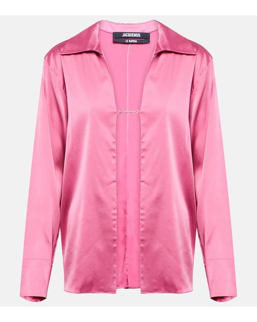 Jacquemus Pink La Chemise Hemd