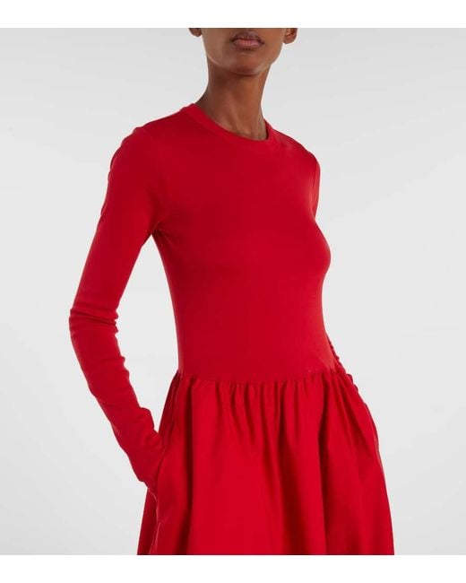Polo Ralph Lauren Red Cotton Midi Dress