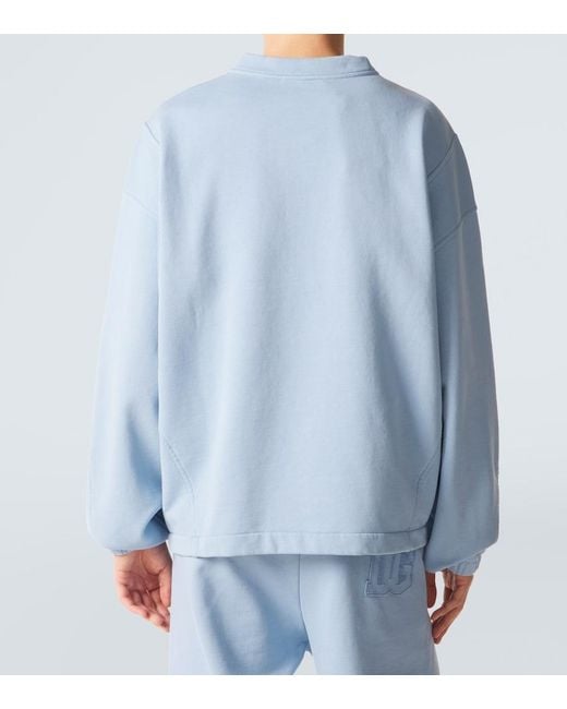Dolce & Gabbana Blue Dg Cotton Jersey Sweatshirt for men