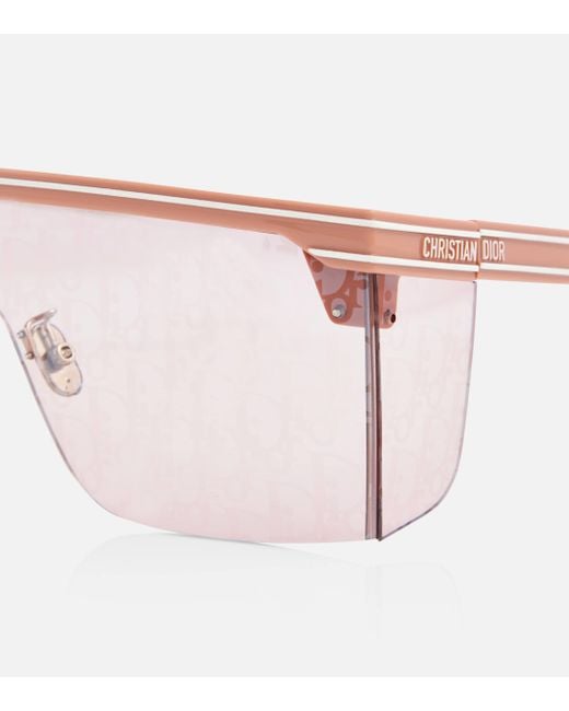 Dior Pink Diorclub M1u Flat-brow Sunglasses