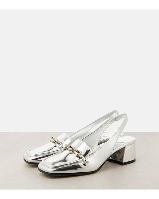 Escarpins Diamond Tilda En Cuir Metallise Jimmy Choo en coloris White