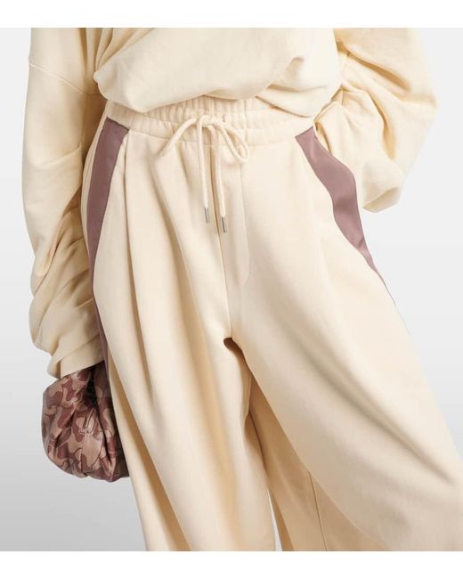 Dries Van Noten Natural Hose Hadium Aus Baumwoll-Jersey