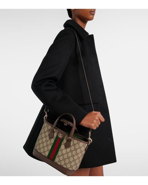 Gucci Black Ophidia Small Tote Bag