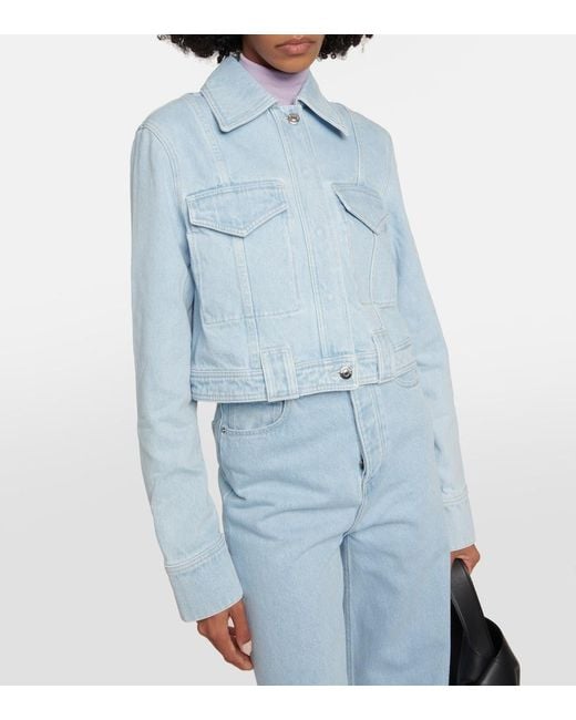 Nanushka Blue Verena Denim Jacket