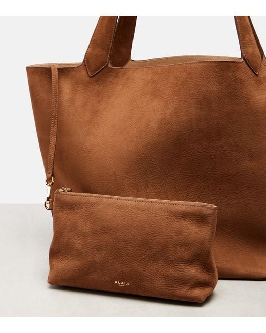 Alaïa Brown Tote Bag Le Cabas Aus Leder