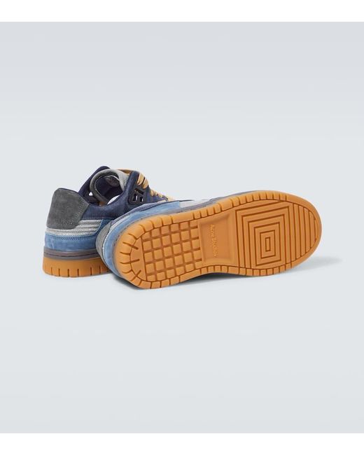 Acne Sneakers aus Leder in Blue für Herren