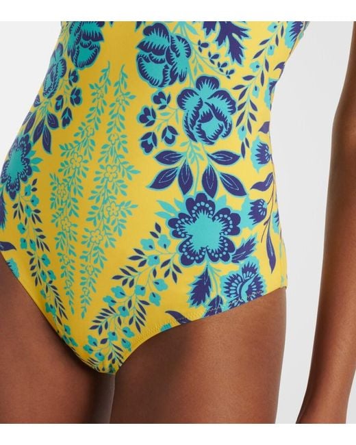 Etro Blue Floral Swimsuit
