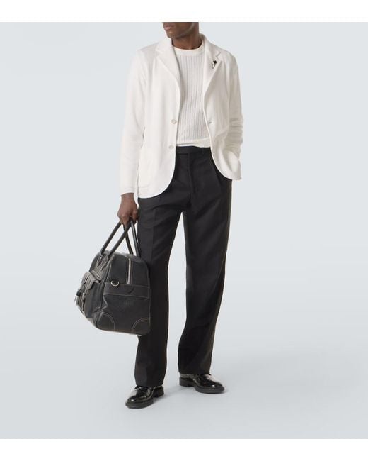 Blazer De Algodon Lardini de hombre de color White