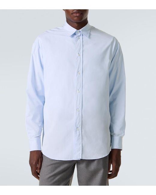 The Row Blue Granada Cotton Chambray Shirt for men