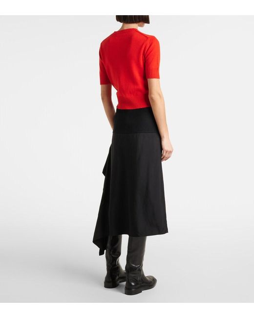 Jil Sander Orange Virgin Wool Top
