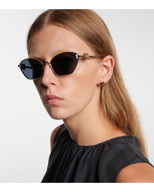 Loewe Blue Anagram Cat-Eye Sunglasses
