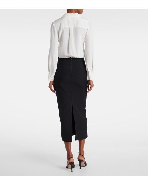 Roland Mouret White Silk Bodysuit