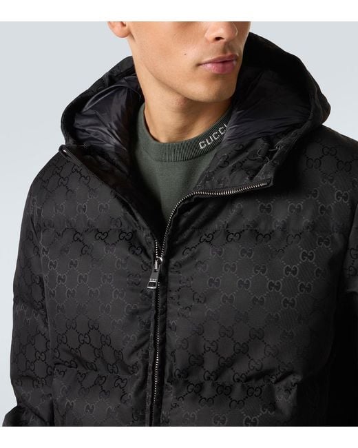 Gucci Black Gg Down Jacket for men