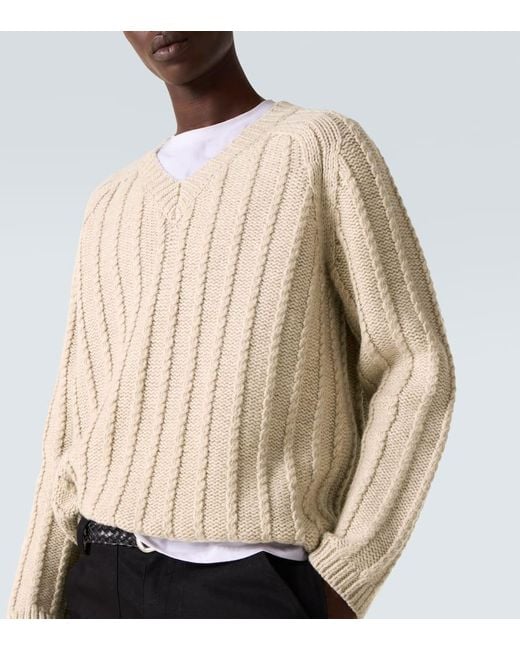 Studio Nicholson Natural X Aaron Levine Sussex Virgin Wool Sweater for men