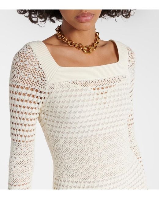 Tom Ford White Crochet Minidress
