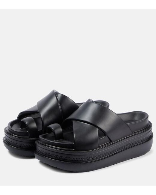 Sacai Black Platform Sandals