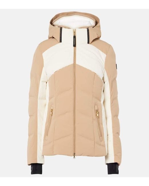 Bogner Natural Delina Colorblocked Ski Jacket