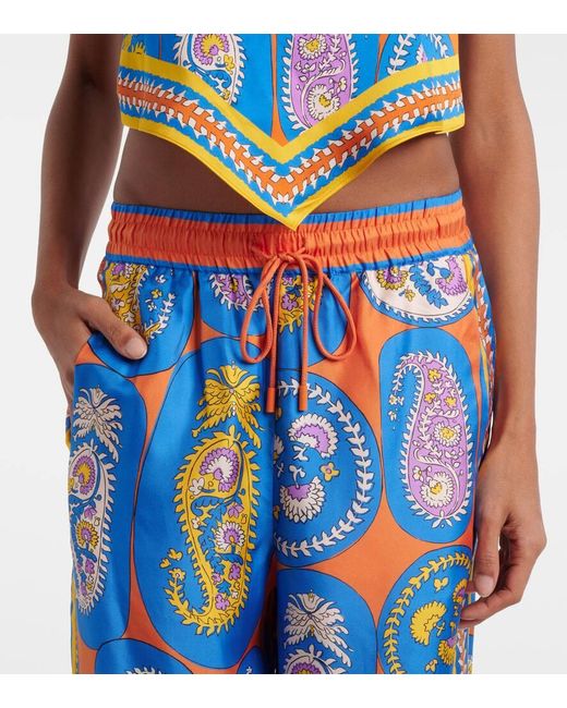 Pantaloni A Palazzo Luis di ALÉMAIS in Blue