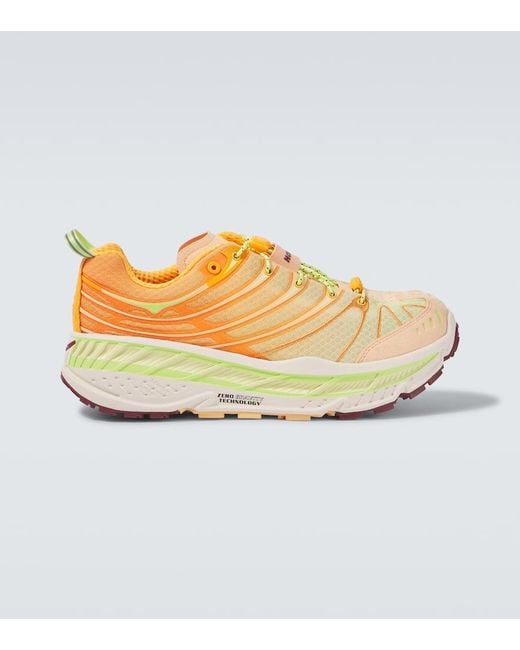 Hoka One One Metallic Stinson Evo Og Trail Running Shoes for men